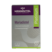 Mannavital Mariadistel platinum 60.00 Vegetarische capsules