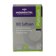 Mannavital Saffraan platinum bio 60.00 Vegetarische capsules