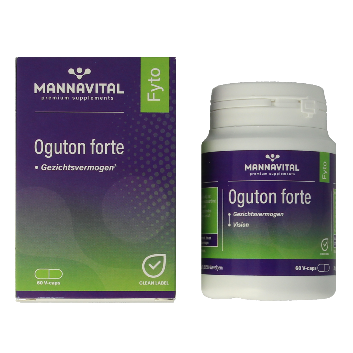 Mannavital Oguton forte 60.00 Vegetarische capsules