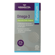 Mannavital Omega-3 algenolie platinum 60.00 Softgels