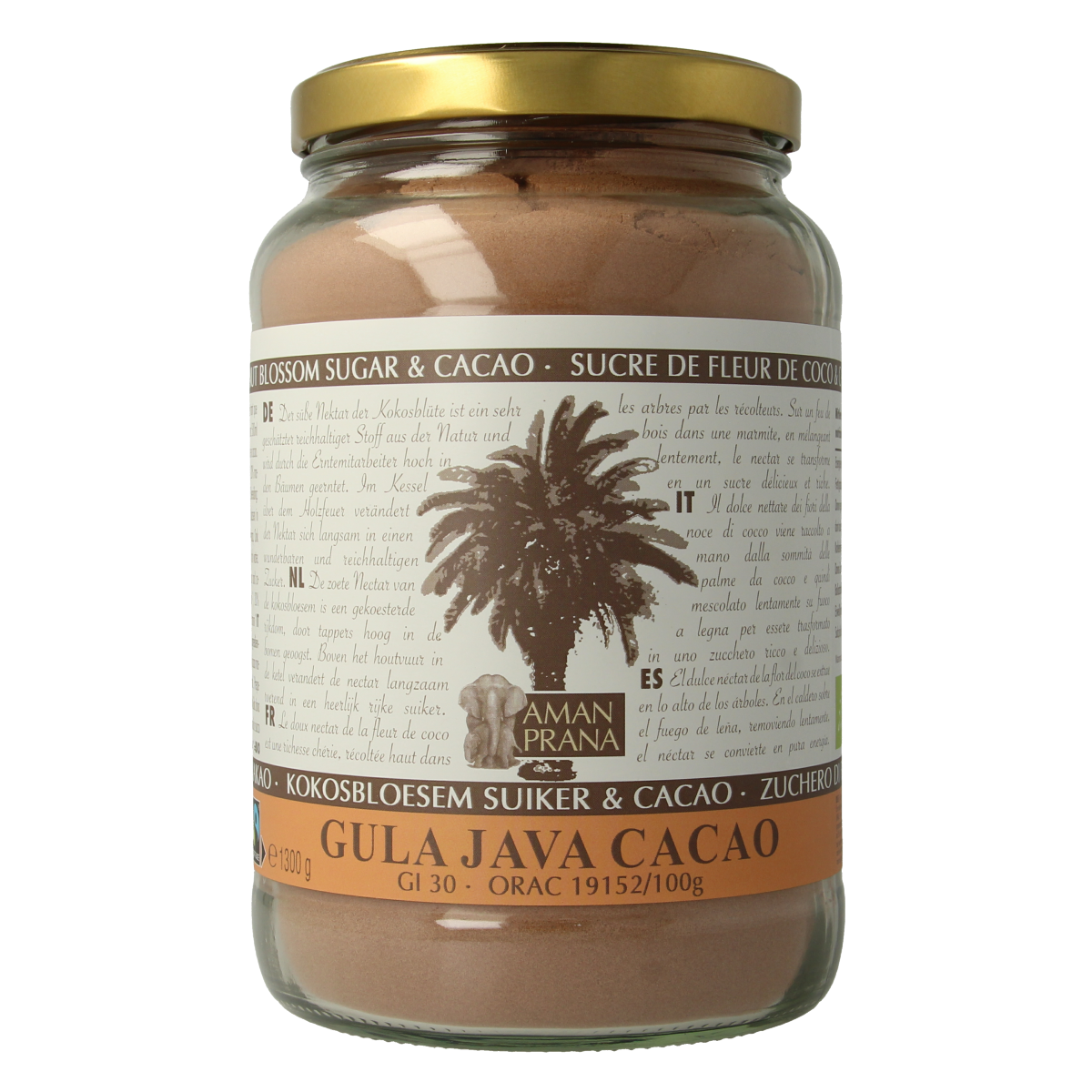 Amanprana Gula java cacao bio 1300.00 Gram