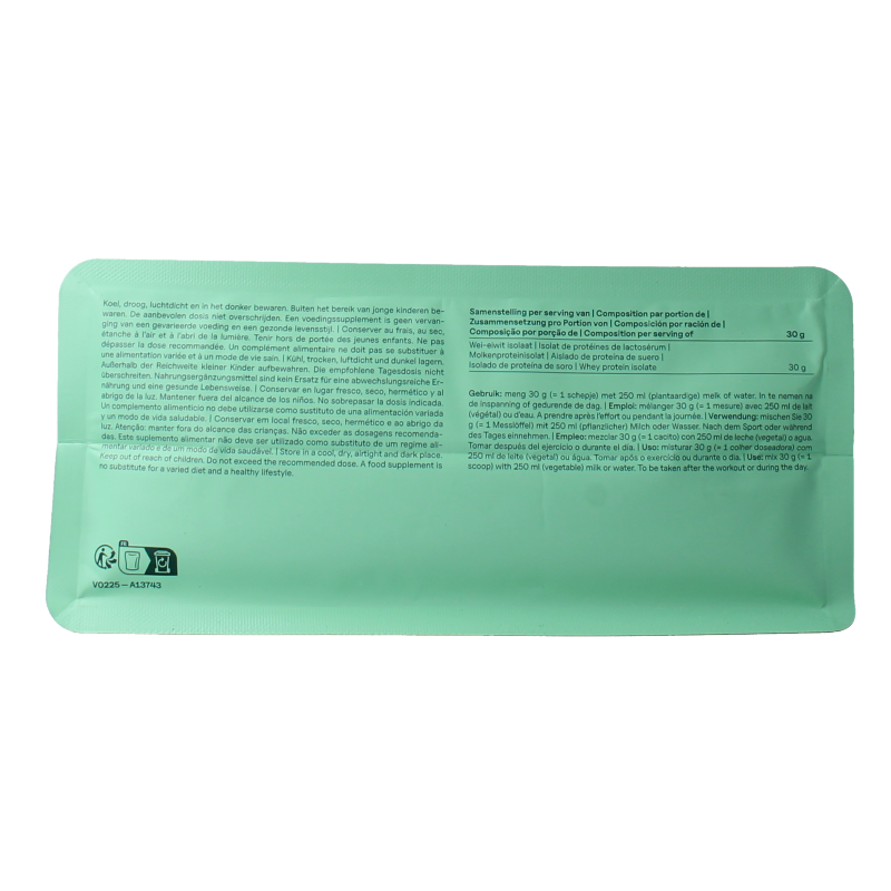 The Green Athlete Whey protein isolate  unflavoured 750 Gram