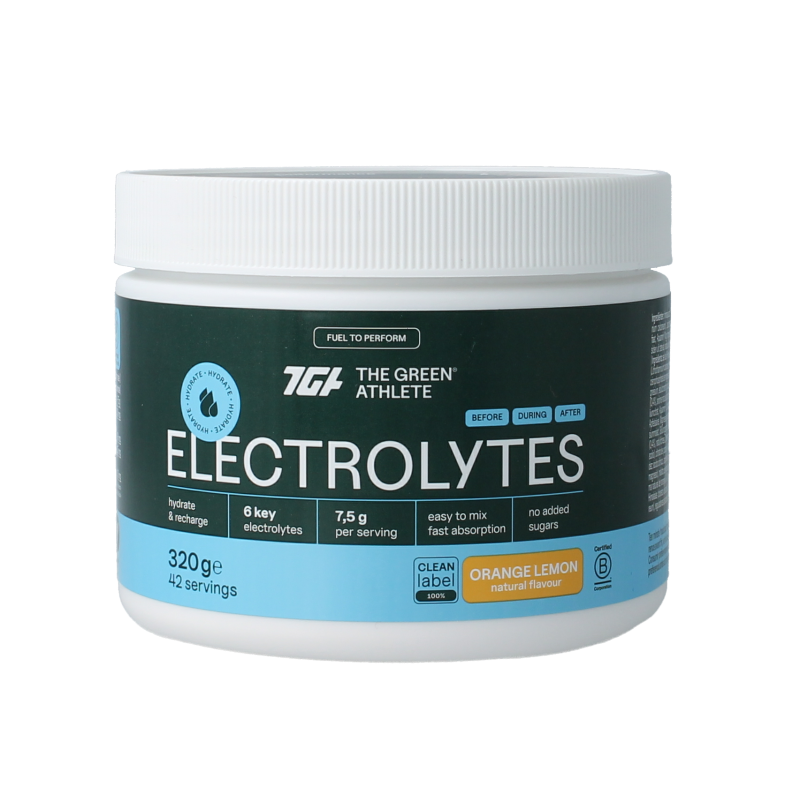 The Green Athlete Electrolytes orange lemon 320 Gram