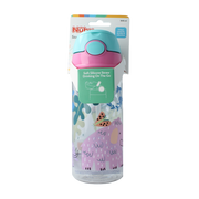 Nuby Beker zacht rietje drukknop roze 540ml 4+ jaar 1 Stuks