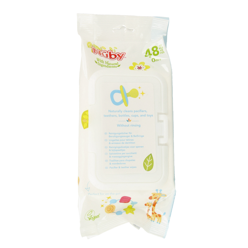 Nuby Fopspeen+bijtringdoekjes 48 Stuks