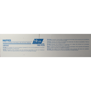 Nipro Injectiespuit luer 10ml 3-delig 100.00 Stuks
