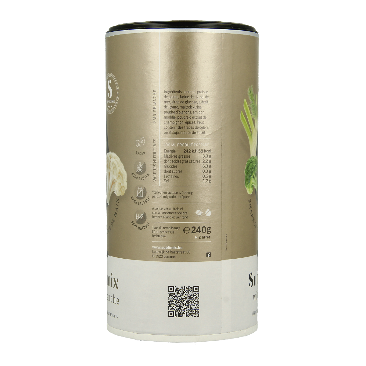 Sublimix Witte saus glutenvrij  240.00 Gram