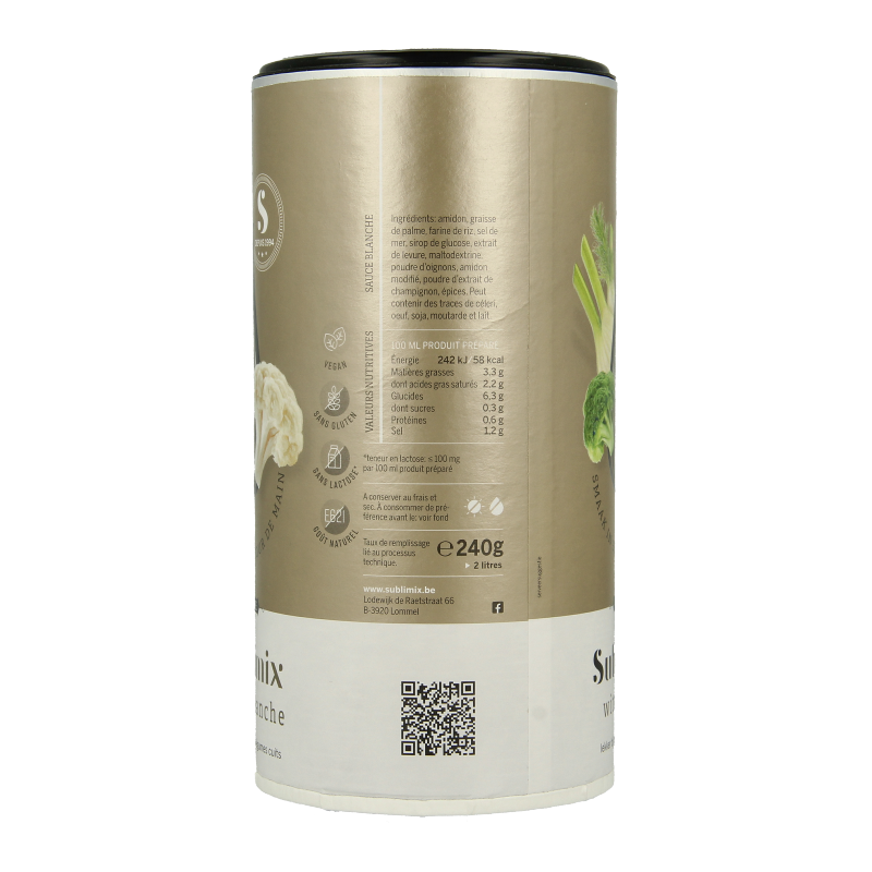 Sublimix Witte saus glutenvrij  240 Gram