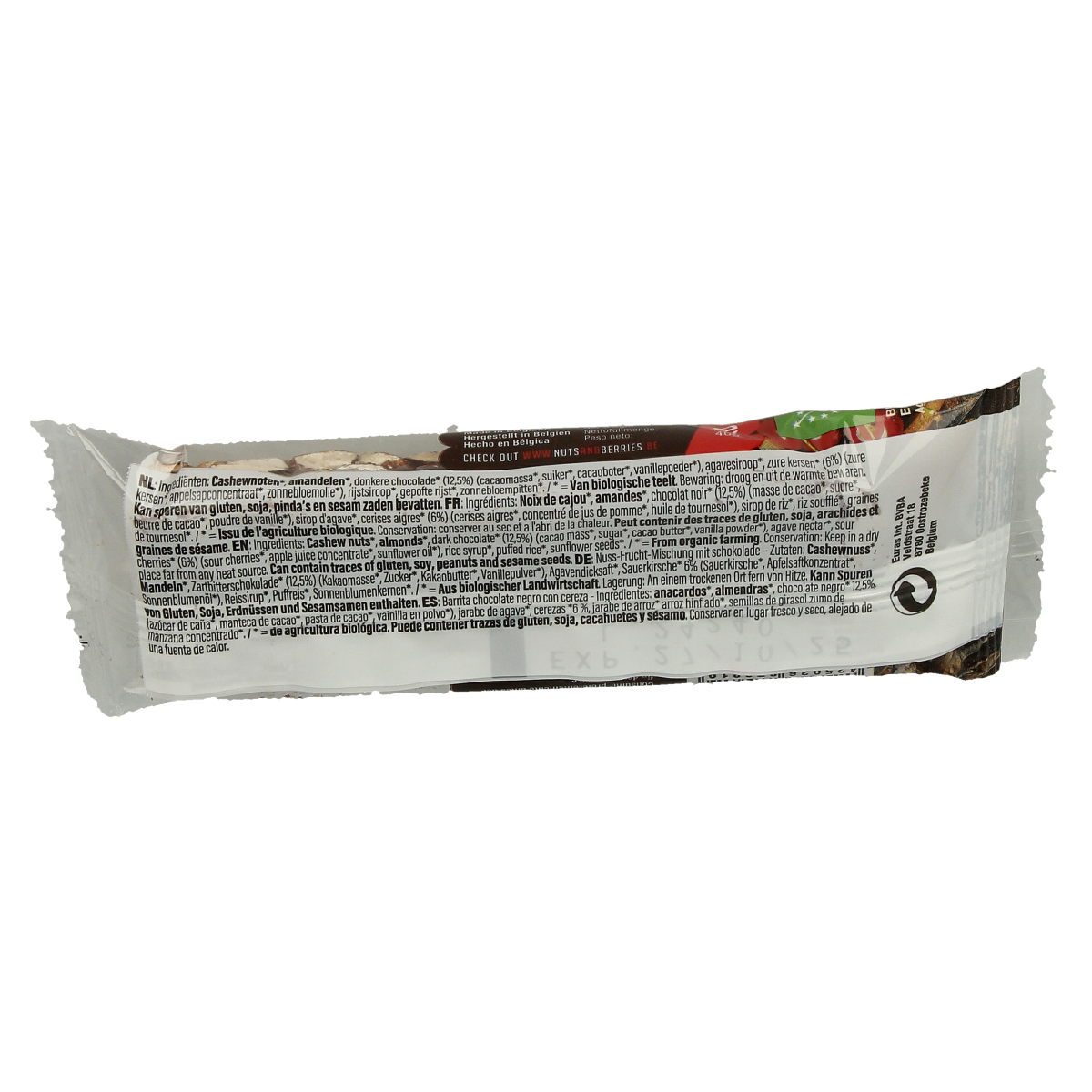 Nuts & Berries Nuts & berries choco sour cherry bio 30.00 Gram
