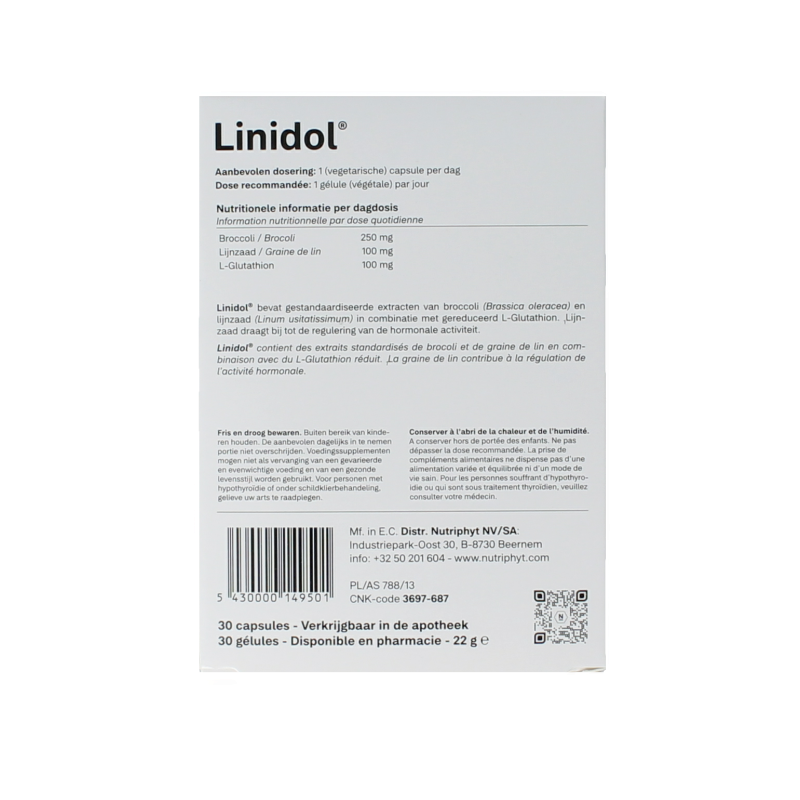 Nutriphyt Linidol 30 Capsules