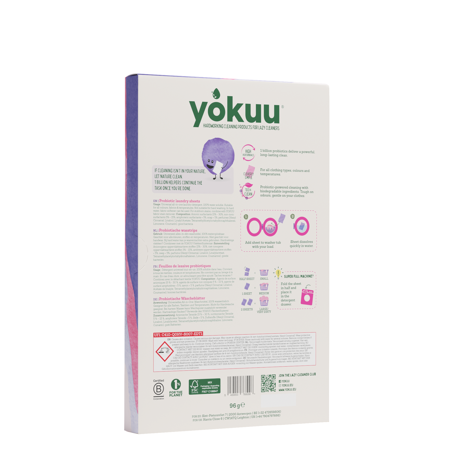 Yokuu Wasstrips lavendel 96.00 Gram
