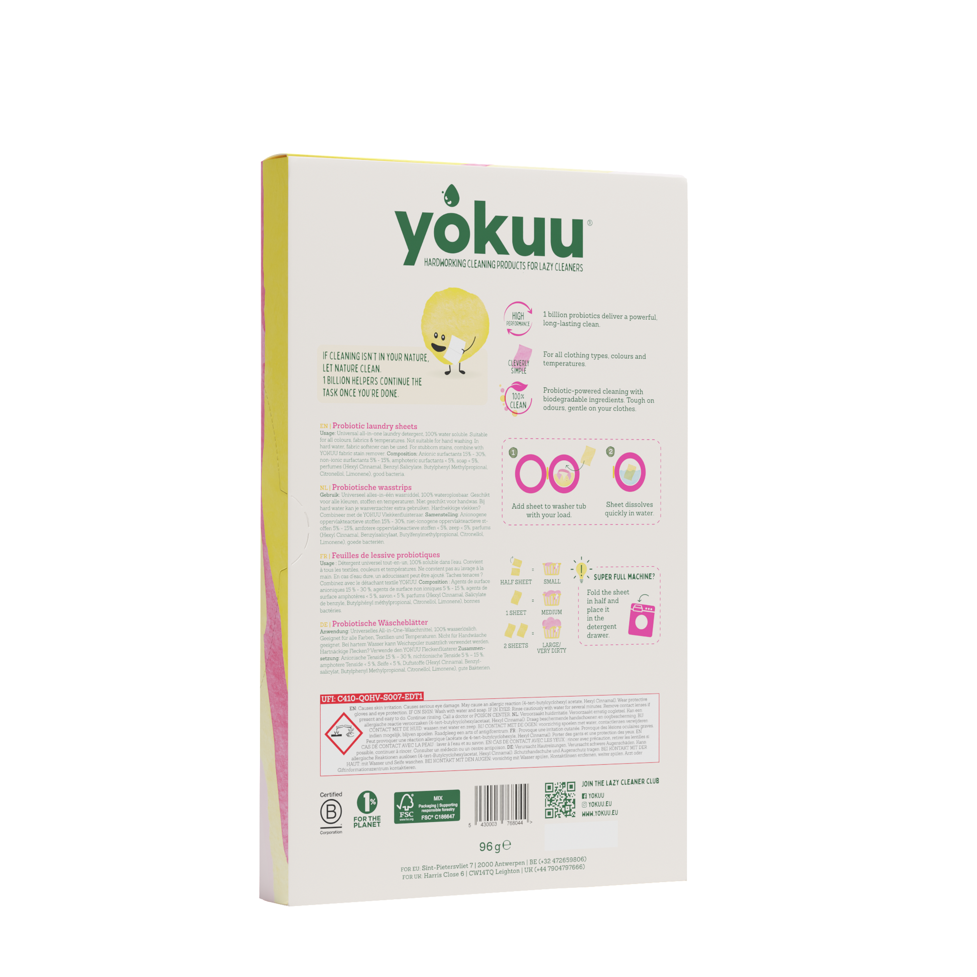 Yokuu Wasstrips fresh linnen 96.00 Gram
