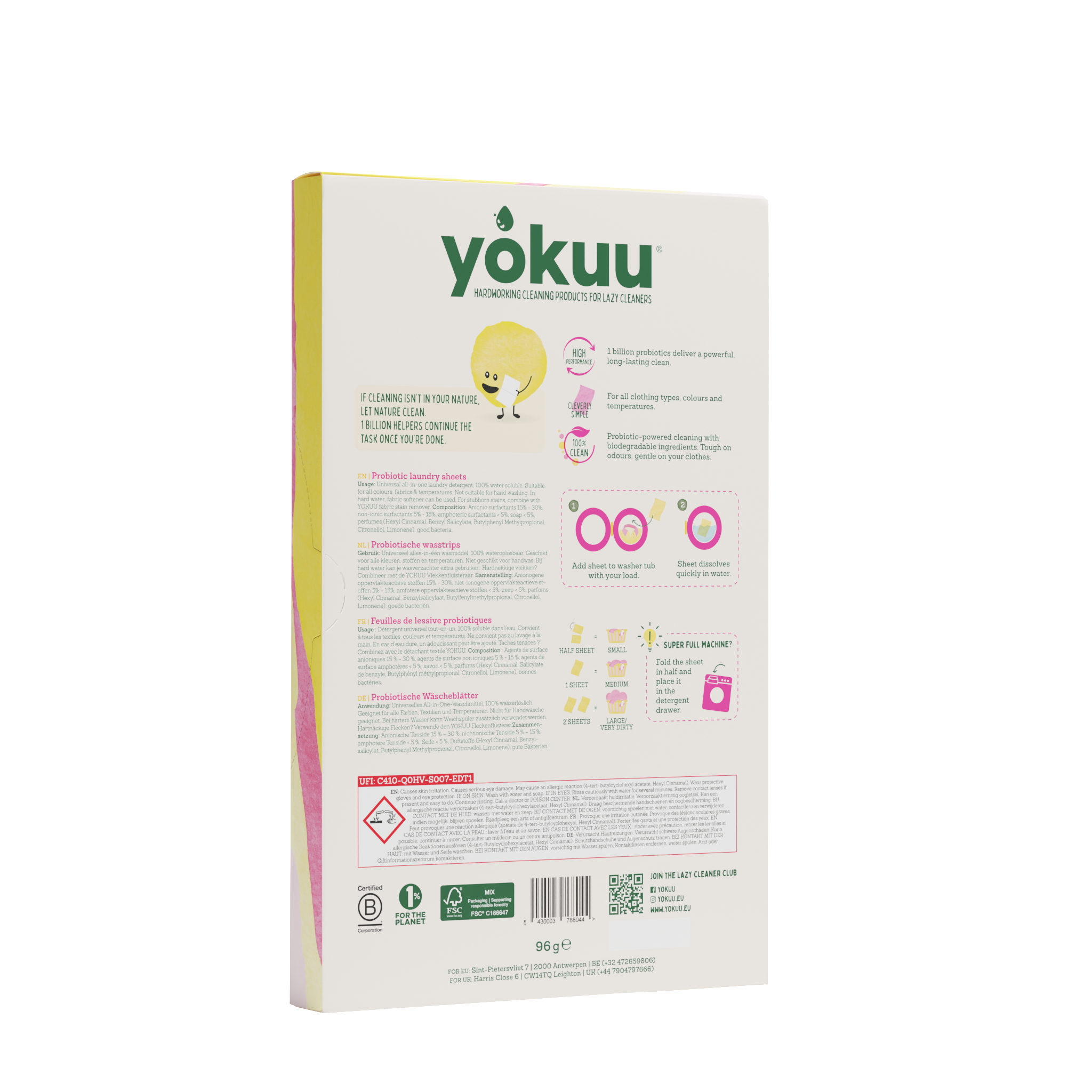 Yokuu Wasstrips fresh linnen 96.00 Gram