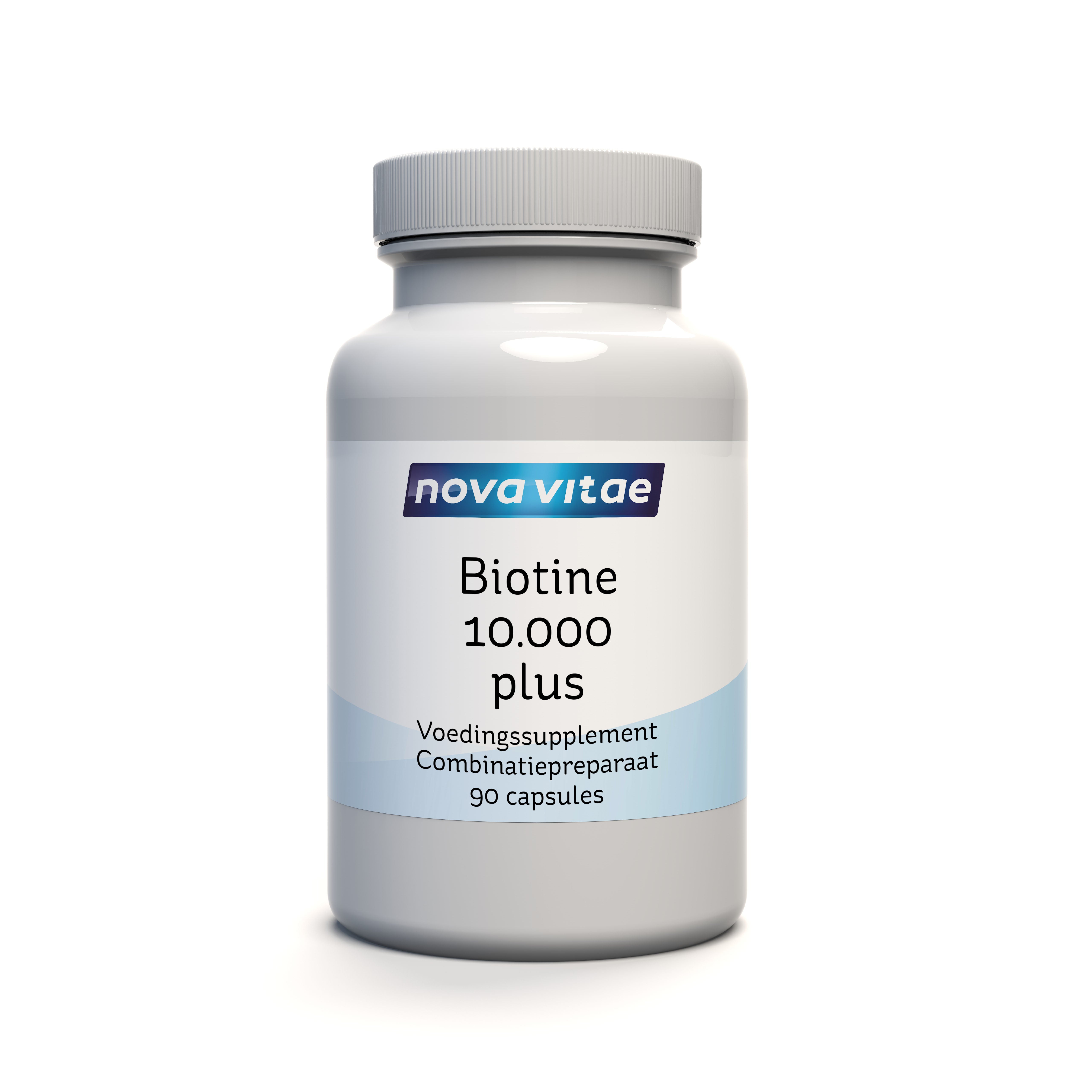 Nova Vitae Biotine 10.000 Plus 90 capsules 90.00 Capsules