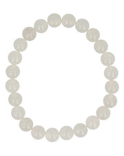 Ruben Robijn Kralenarmband jade wit 8mm 1.00 Stuks