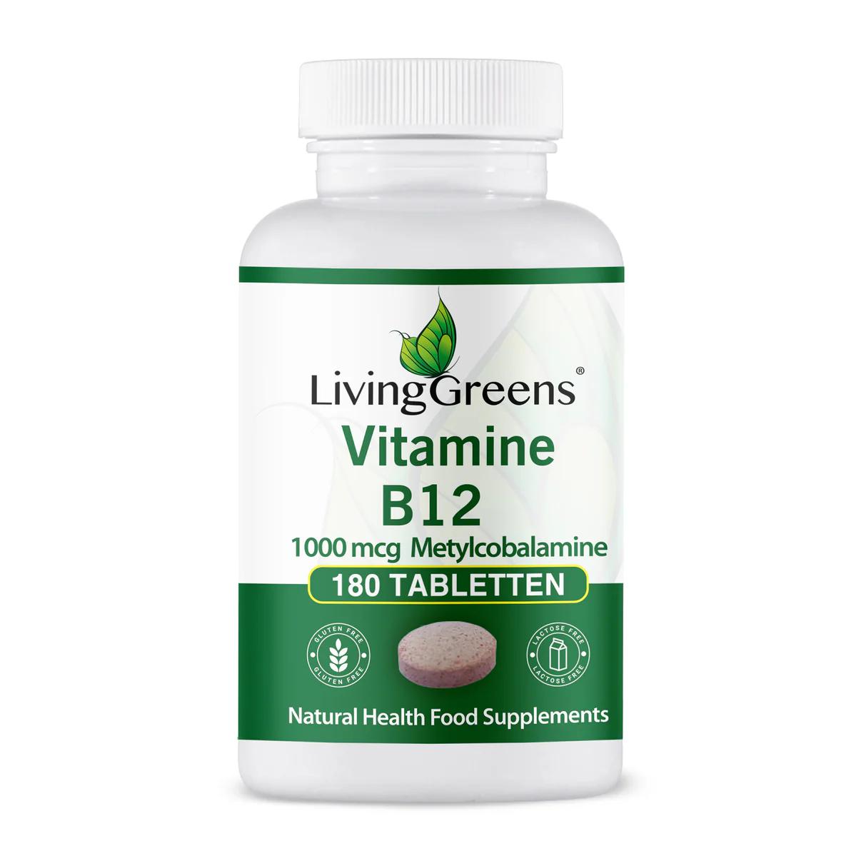 Livinggreens Vitamine B12 methylcobalamine 1000mcg 180.00 Tabletten