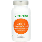 VitOrtho Zink + C zuigtabletten 60.00 Zuigtabletten