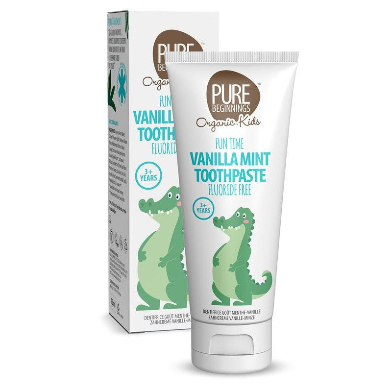 Pure Beginnings Vanilla mint toothpaste xylitol 75 Milliliter
