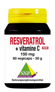 SNP Resveratrol + vitamine C 150mg puur 60.00 Vegetarische capsules