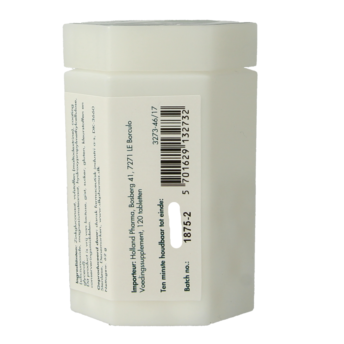 Berthelsen Zink gluconaat 20mg 120.00 Tabletten