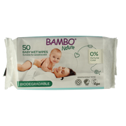Bambo Nature wet wipes 50.00 Stuks