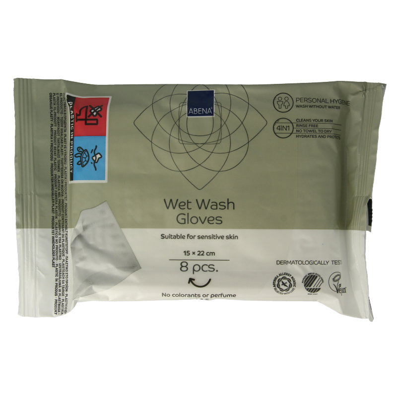 Abena Wet wash washandjes verzorgend 8 Stuks