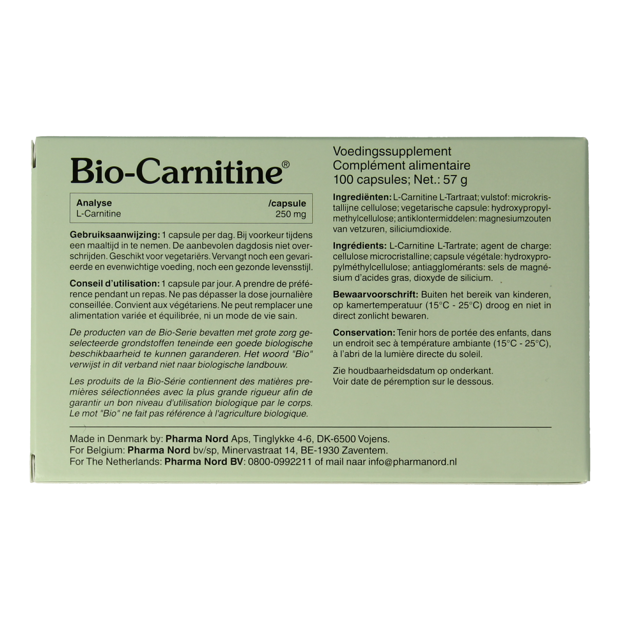 Pharma Nord Bio carnitine 100.00 Capsules