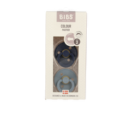 Bibs Fopspeen maat 2 deep space/petrol 2 pack 2.00 Stuks
