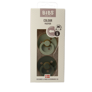 Bibs Fopspeen maat 3 sage/hunter green 2 pack 2.00 Stuks