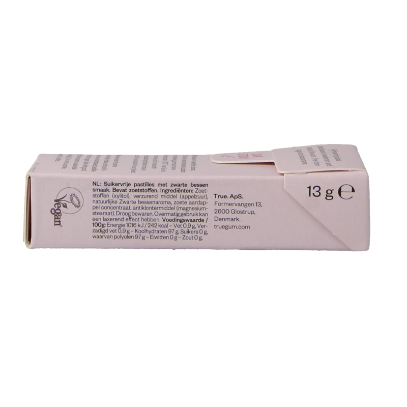 True Mints Blackcurrant suikervrij 13 Gram