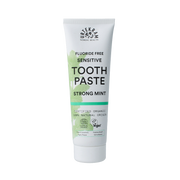 Urtekram Tandpasta sensitive strong mint fluoridevrij 75 Milliliter
