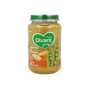 Olvarit Doperwten kip aardappel 6M06 200 Gram
