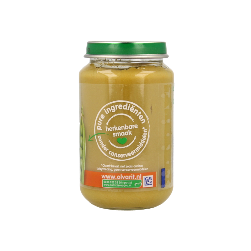 Olvarit Doperwten kip aardappel 6M06 200 Gram