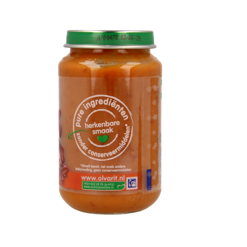 Olvarit Vegetarische bruinen bonenschotel 6M02 200 Gram