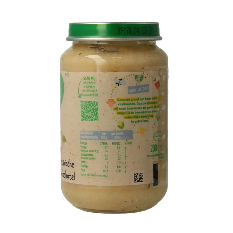 Olvarit Bloemkoolschotel 8M12 200 Gram