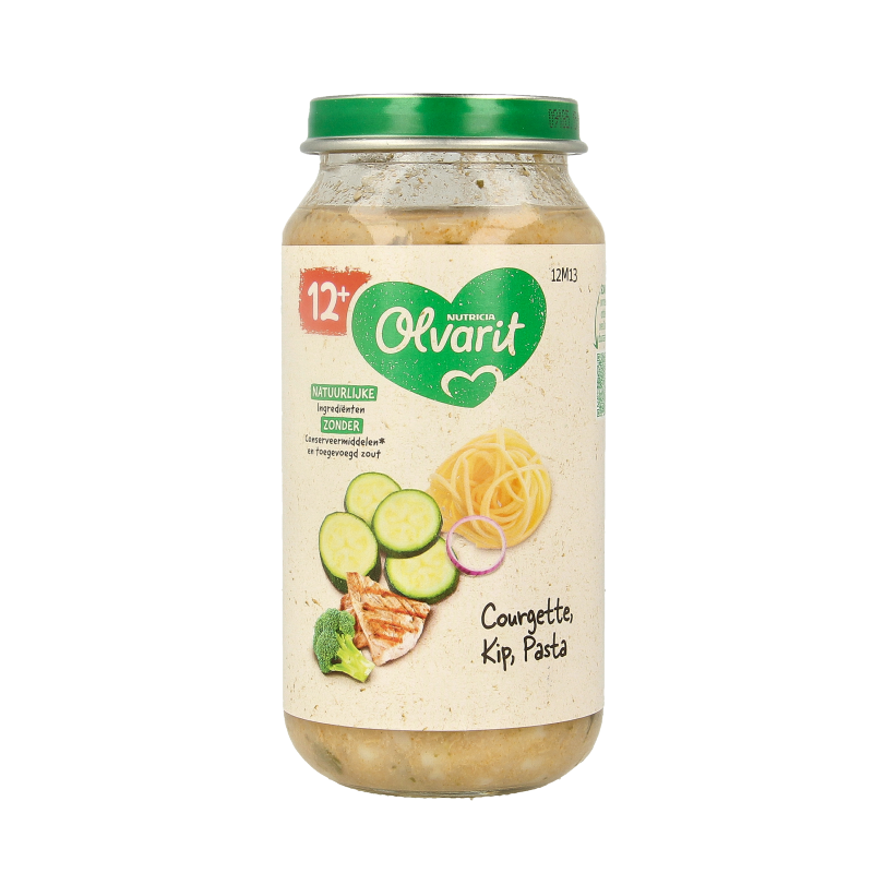 Olvarit Courgette kip pasta 12M13 250 Gram