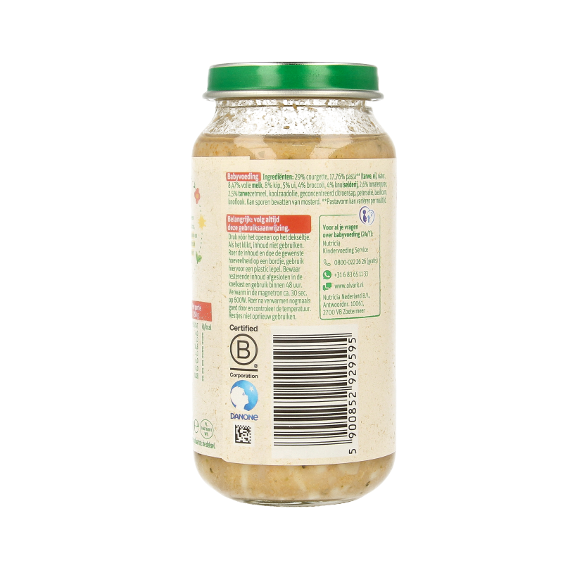 Olvarit Courgette kip pasta 12M13 250 Gram