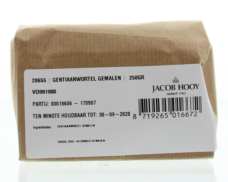 Jacob Hooy Gentiaanwortel gemalen 250.00 Gram
