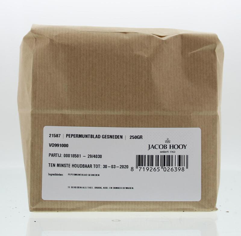Jacob Hooy Pepermuntblad gesneden brunch 250.00 Gram