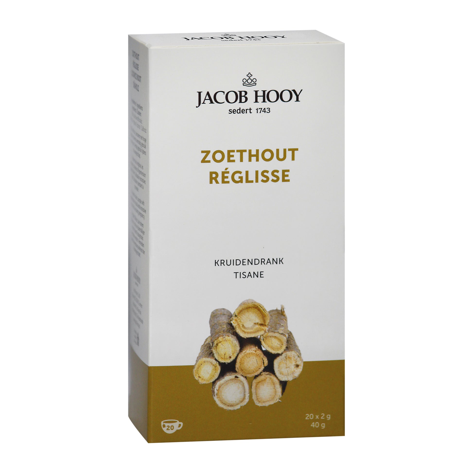 Jacob Hooy Zoethout thee 20.00 Zakjes