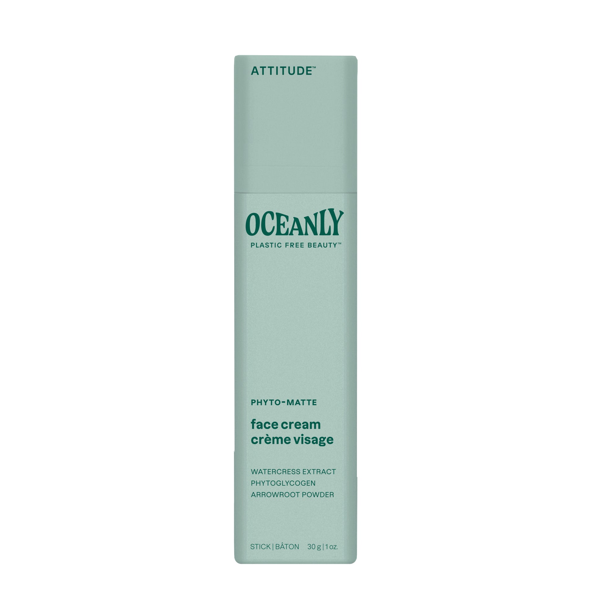 Attitude Oceanly phyto matte gezichtscreme stick 30.00 Gram