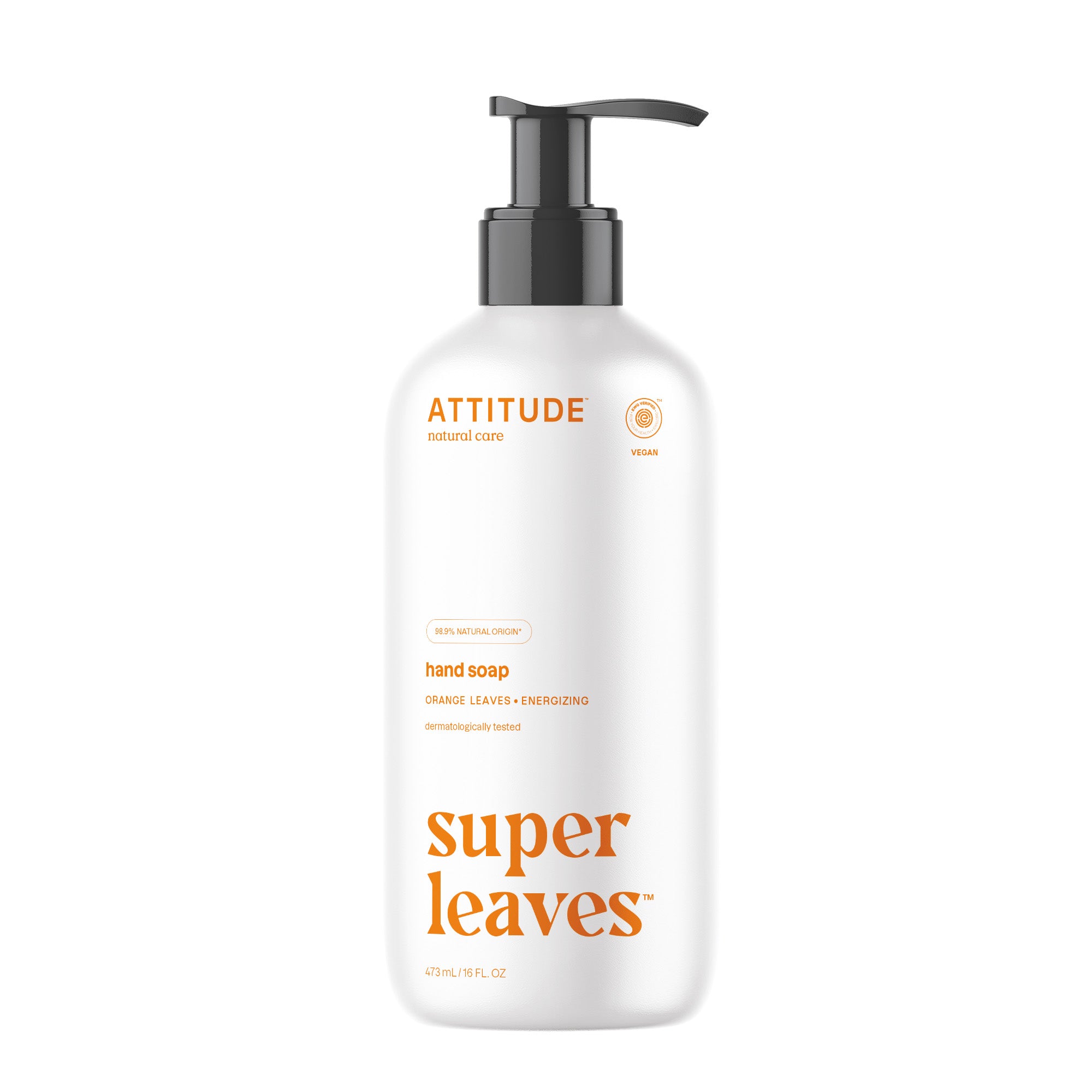 Attitude Handzeep super leaves orange leaves 473.00 Milliliter