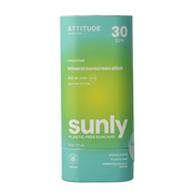 Attitude Sunly zonnebrandstick SPF30 parfumvrij 60.00 Gram