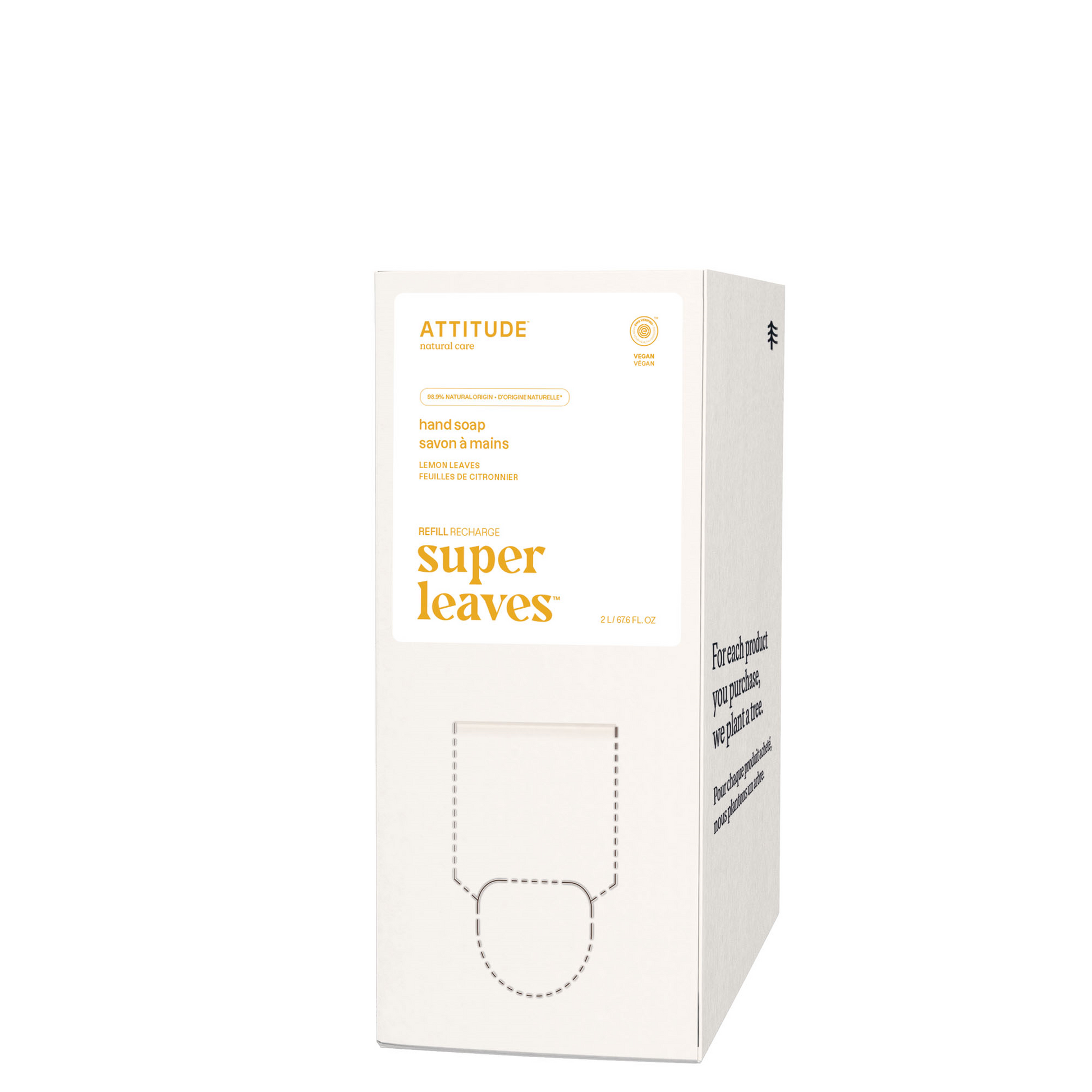Attitude Super leaves handzeep lemon leaves eco refill 2 Liter