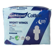Vuokkoset Maandverband nacht wings organisch katoen 9.00 Stuks