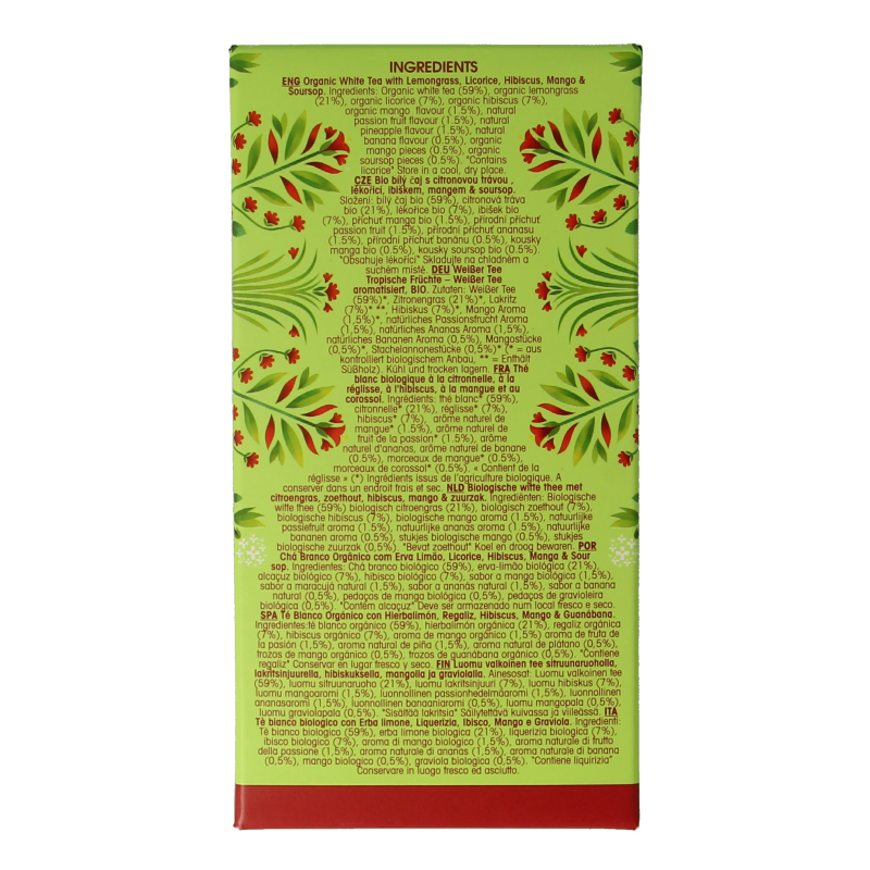 English Tea Shop White tea tropical fruits bio 20 Zakjes