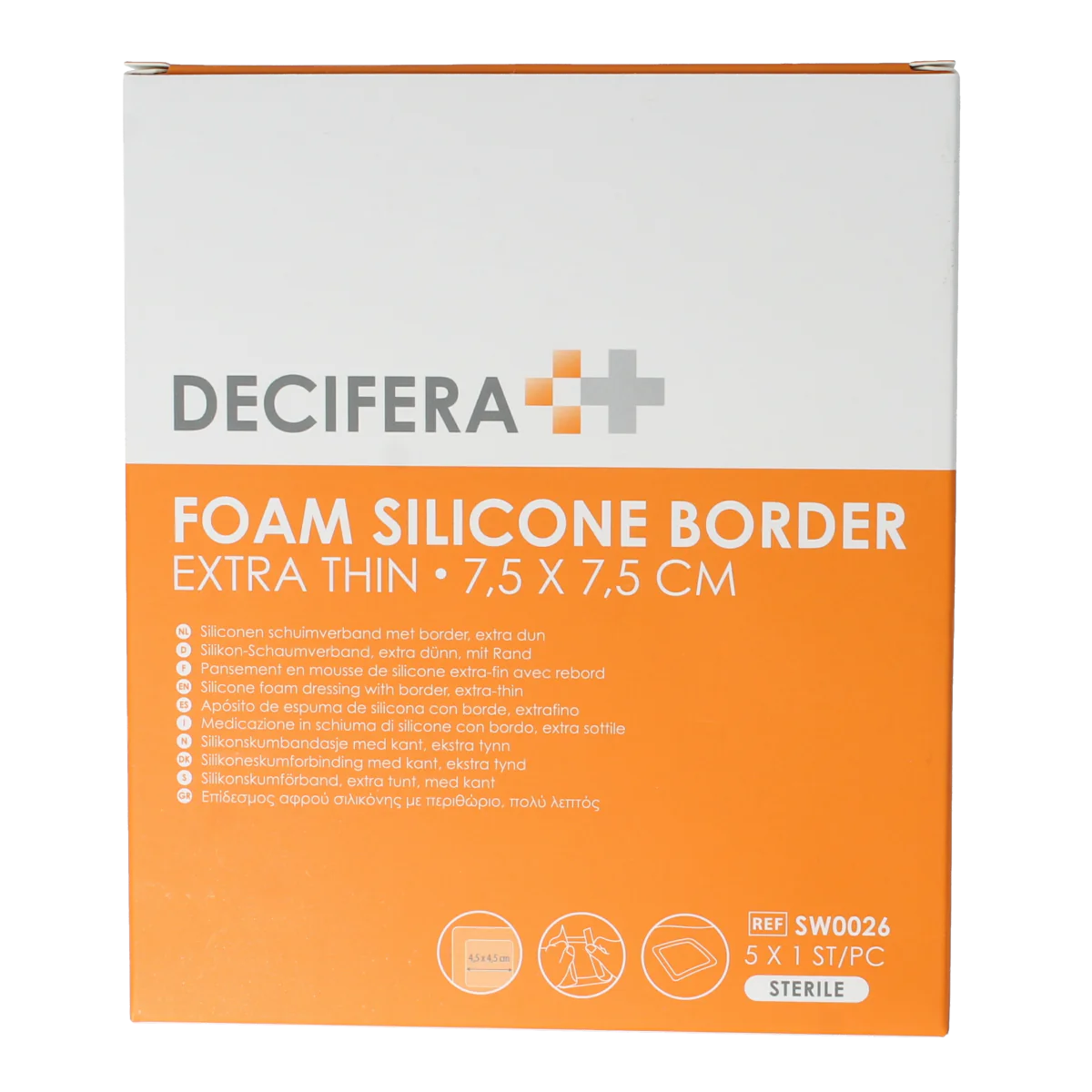 Decifera Foam border 7.5 X 7.5cm 5.00 Stuks