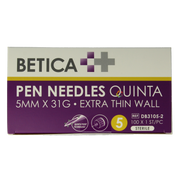 Betica Pennaalden Quinta steriel 5mmx31g 100.00 Stuks