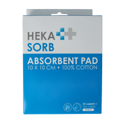 Hekasorb Absorberend verband 10x10cm steriel 10 Stuks