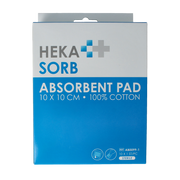 Hekasorb Absorberend verband 10x10cm steriel 10.00 Stuks